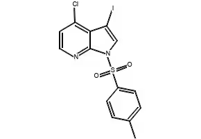 4-Chloro-3-iodo-1-[(4-methylphenyl)sulfonyl]-1H-pyrrolo[2,3-b]pyridine structure, CAS 869335-20-6