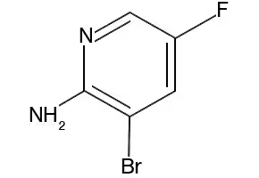 2-Amino-3-bromo-5-fluoropyridine structure, CAS 869557-43-7