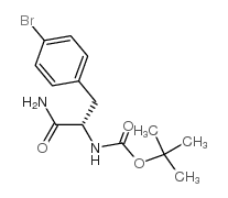 Boc-L-4-Bromophenylalanine amide structure, CAS 869569-99-3