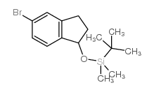 [(5-Bromo-2,3-dihydro-1H-inden-1-yl)oxy](1,1-dimethylethyl)dimethylsilane structure, CAS 869725-76-8