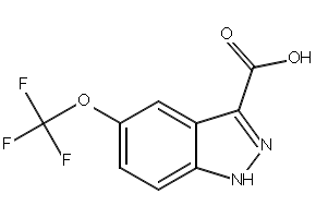 5-Trifluoromethoxyl-3-indazolecarboxylic acid structure, CAS 869782-94-5
