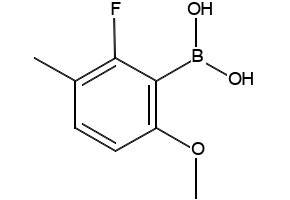 2-Fluoro-3-methoxy-6-bromophenylboronic acid structure, CAS 871126-17-9