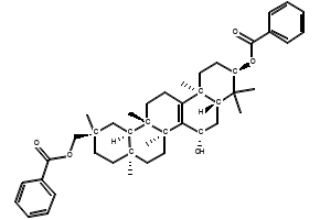 3,29-Dibenzoyl rarounitriol structure, CAS 873001-54-8