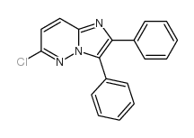 6-Chloro-2,3-diphenylimidazo[1,2-b]pyridazine structure, CAS 873913-87-2