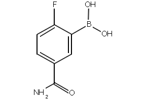 5-Carbamoyl-2-fluorobenzeneboronic acid structure, CAS 874289-39-1