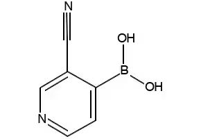 3-Cyanopyridine-4-boronic acid structure, CAS 874290-89-8