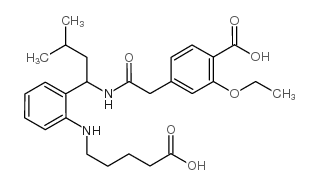2-Despiperidyl-2-(5-carboxypentylamine) Repaglinide structure, CAS 874908-12-0