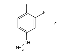 3,4-Difluorophenylhydrazine hydrochloride structure, CAS 875664-54-3