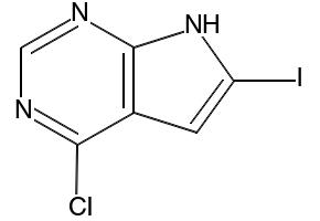 4-Chloro-6-iodo-7H-pyrrolo[2,3-d]pyrimidine structure, CAS 876343-10-1