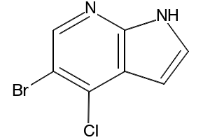 5-Bromo-4-chloro-1H-pyrrolo[2,3-b]pyridine structure, CAS 876343-82-7
