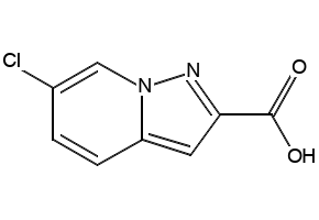 6-Chloropyrazolo[1,5-a]pyridine-2-carboxylic acid structure, CAS 876379-75-8