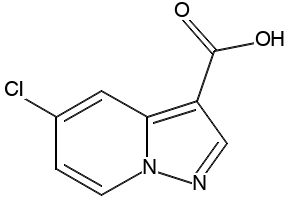 3-Chloropyrazolo[1,5-a]pyridine-5-carboxylic acid structure, CAS 876379-80-5