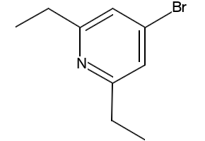 4-Bromo-2,6-diethylpyridine structure, CAS 877133-54-5