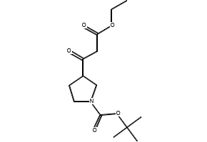 tert-Butyl 3-(3-ethoxy-3-oxopropanoyl)piperidine-1-carboxylate structure, CAS 877173-80-3