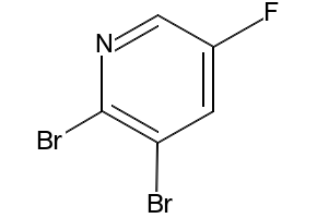 2,3-Dibromo-5-fluoropyridine structure, CAS 878207-82-0