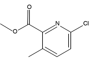 6-Chloro-3-methyl-2-pyridinecarboxylic acid methyl ester structure, CAS 878207-92-2