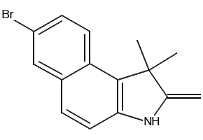 7-Bromo-1,1,2-trimethyl-1H-benzo[e]indole structure, CAS 879713-65-2