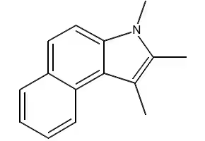 1,2,3-Trimethyl-1H-benzo[e]indole structure, CAS 881219-73-4