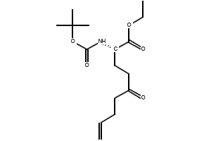 (2S)-2-[[(tert-Butoxy)carbonyl]amino]-5-oxo-8-nonenoic acid ethyl ester structure, CAS 881683-80-3