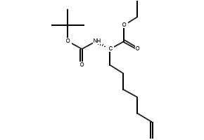 (2S)-2-[[(tert-Butoxy)carbonyl]amino]-8-nonenoic acid ethyl ester structure, CAS 881683-81-4