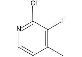 2-Chloro-3-fluoro-4-methylpyridine structure, CAS 881891-82-3