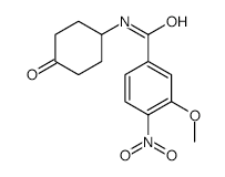 3-Methoxy-4-nitro-N-(4-oxocyclohexyl)benzamide structure, CAS 882660-33-5