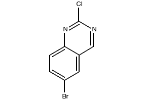 6-Bromo-2-chloroquinazoline structure, CAS 882672-05-1