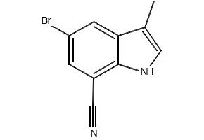 7-Bromo-5-fluoro-3-methyl-1H-indole structure, CAS 883001-24-9