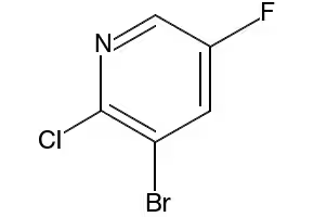3-Bromo-2-chloro-5-fluoropyridine structure, CAS 884494-36-4
