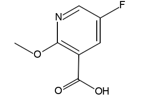 5-Fluoro-2-methoxynicotinic acid structure, CAS 884494-82-0