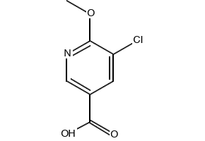 5-Choro-6-methoxynicotinic acid structure, CAS 884494-85-3