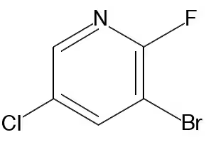 3-Bromo-5-chloro-2-fluoropyridine structure, CAS 884494-87-5