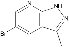 5-Bromo-3-methyl-1H-pyrazolo[3,4-b]pyridine structure, CAS 885223-65-4