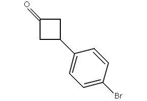 3-(3-Bromophenyl)cyclobutanone structure, CAS 885267-15-2