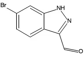 6-Bromo-1H-indazole-3-carboxaldehyde structure, CAS 885271-72-7
