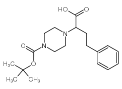 2-(4-Boc-piperazinyl)-4-phenylbutanoic acid structure, CAS 885274-45-3