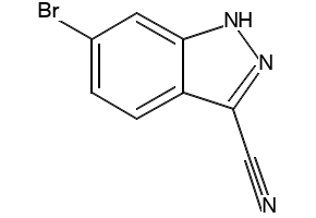 6-Bromo-3-cyanoindazole structure, CAS 885278-24-0