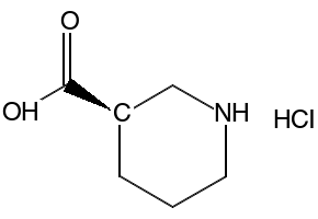 (R)-Piperidine-3-carboxylic acid hydrochloride structure, CAS 885949-15-5