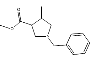 Methyl 1-benzyl-4-methylpyrrolidine-3-carboxylate structure, CAS 885958-67-8