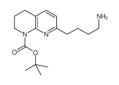 8-N-Boc-5,6,7,8-Tetrahydro-1,8-naphthyridin-2-butylamine structure, CAS 886362-42-1