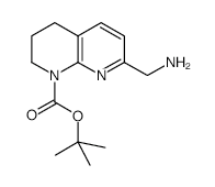 8-N-Boc-5,6,7,8-Tetrahydro-1,8-naphthyridin-2-methylamine structure, CAS 886362-43-2