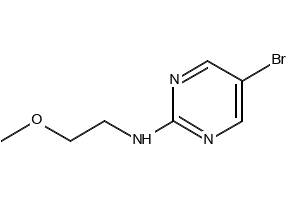 5-Bromo-N-(2-methoxyethyl)pyrimidin-2-amine structure, CAS 886365-79-3