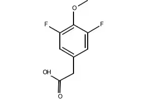 3,5-Difluoro-4-methoxyphenylacetic acid structure, CAS 886498-74-4