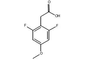 2,6-Difluoro-4-methoxyphenylacetic acid structure, CAS 886498-98-2