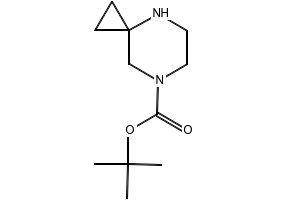 4,7-Diazaspiro[2.5]octane-7-carboxylic acid tert-butyl ester structure, CAS 886766-28-5