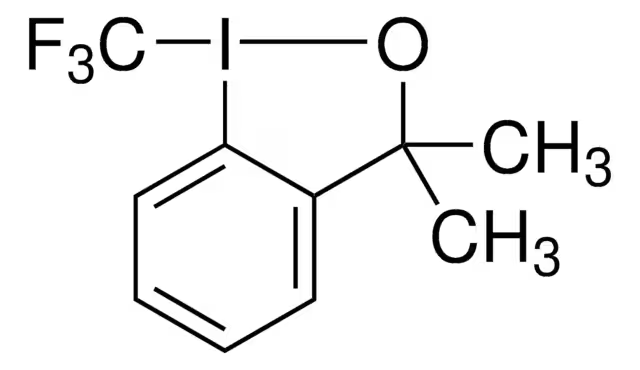 3,3-Dimethyl-1-(trifluoromethyl)-1,2-benziodoxole structure, CAS 887144-97-0