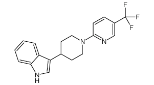 3-[1-[5-(Trifluoromethyl)-2-pyridinyl]-4-piperidinyl]-1H-indole structure, CAS 887418-66-8
