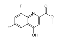 Methyl 6,8-difluoro-4-hydroxyquinoline-2-carboxylate structure, CAS 887589-28-8