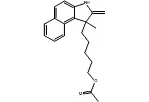 1,2-Dimethyl-1-(phenylmethyl)-1H-benz[e]indole structure, CAS 891503-75-6