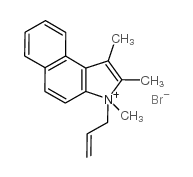 1,2,3-Trimethyl-1-(2-propen-1-yl)-1H-benz[e]indolium bromide structure, CAS 891503-79-0